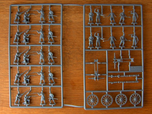 Russische infanterie en artillerie (Krimoorlog)
