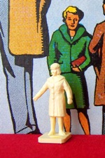 Woman in fitted coat