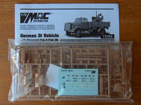 German 3t AA Vehicle with Armoured Cab & Flak 38