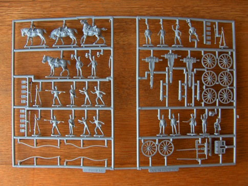 Britse artillerie te voet